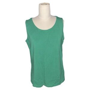 Amber Sun Green Sleeveless Tank Top
